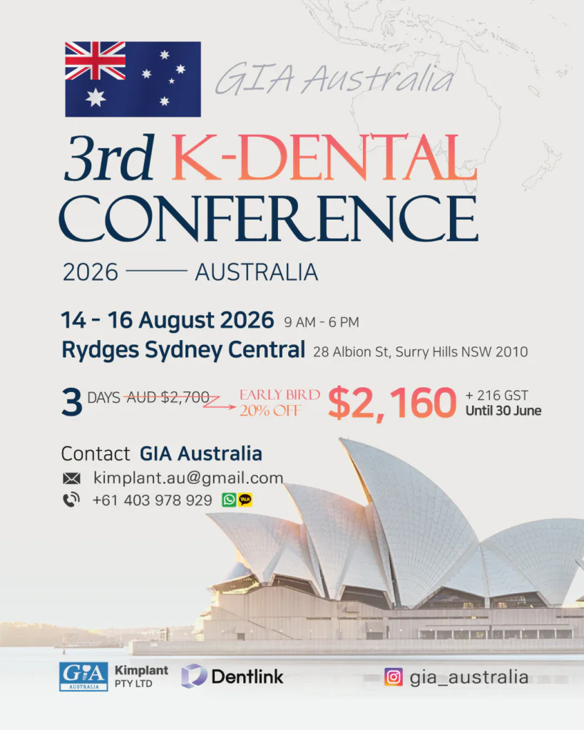 K-Dental Conference Sydney 2026 poster — August 14–16, Rydges Sydney Central