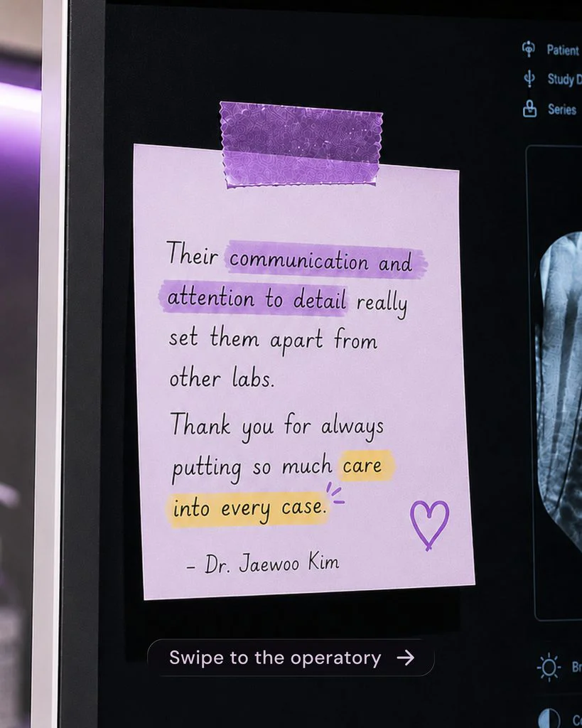 Dentist review of Dentlink’s quality and fit as a reliable dental lab
