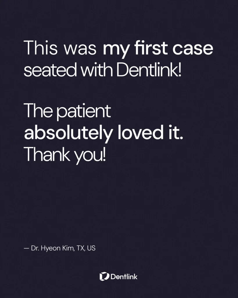 Dr. Hyeon Kim’s first anterior crown case with Dentlink, successfully delivered with a result the patient loved.